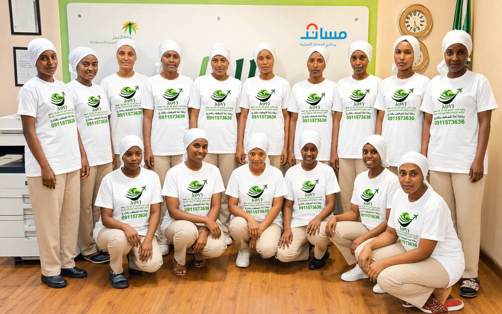 Workers preparing for overseas employment